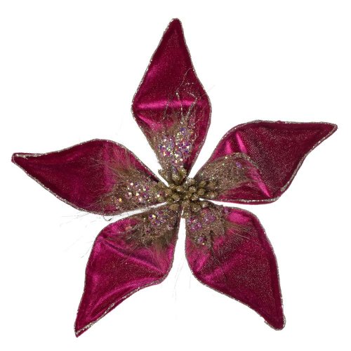 Hlava vian. ruža na klipe pink. zamat 20cm