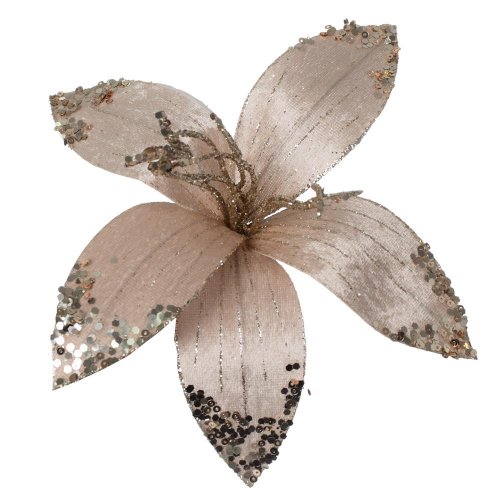 Ks vian. ruža bl. ružová zla. gliter 21*21*8cm