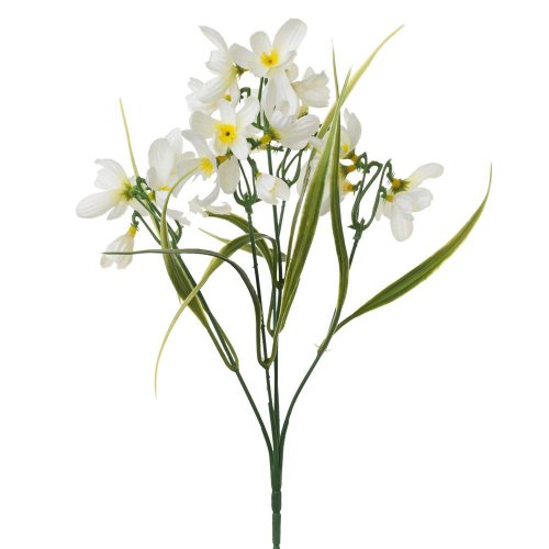 Kytica snežienky krémové 35cm