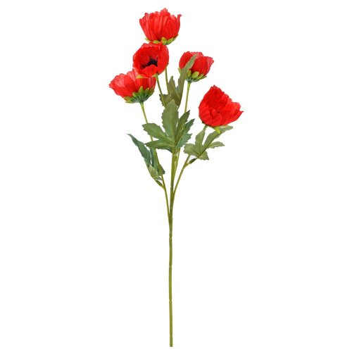 Kytica maky x5 červená 50cm
