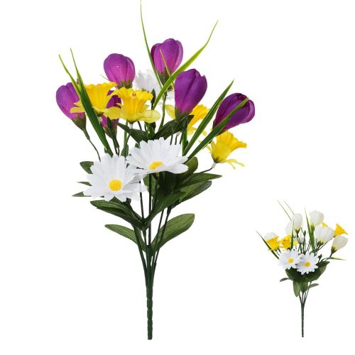 Kytica krokus narcis sedmokráska x7 mix f 36cm