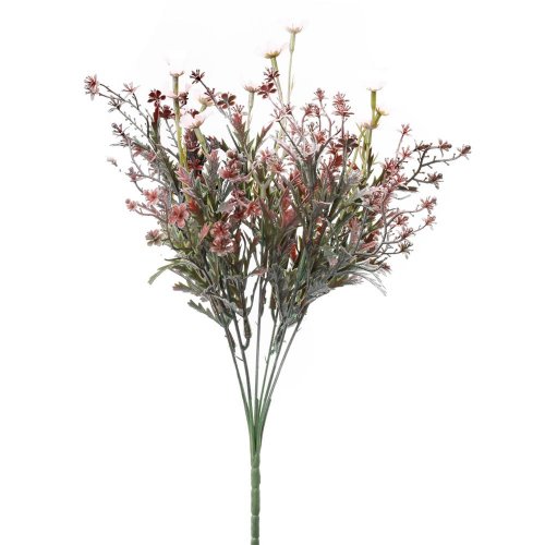 Zeleň drob.kvety zeleno-ružová 36cm