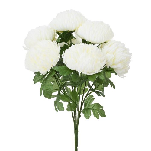 Kytica chryzantéma krém x7 50cm