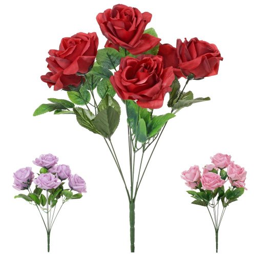 Kytica ruža mix 3f 47cm