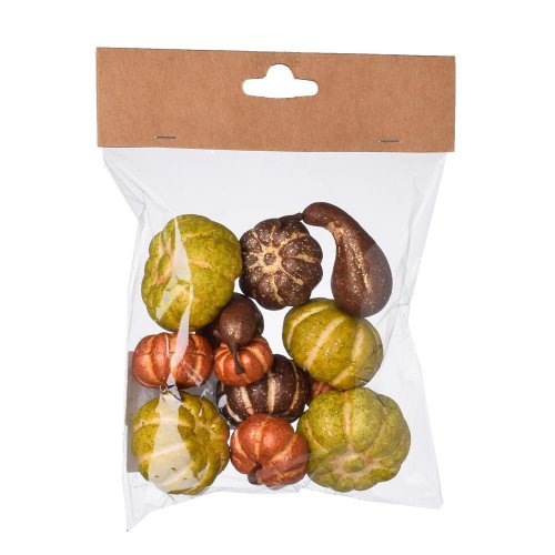 Tekvice mini mix zel/or/hne 2,5-5,5cm s/12 - Jesenné dekorácie