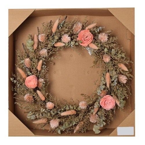 Veniec suš.,ruže,bodl.,limo,lagur, bl.ruž/kr/siv.zel 46cm