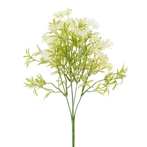 Zeleň biele kvietky 28m