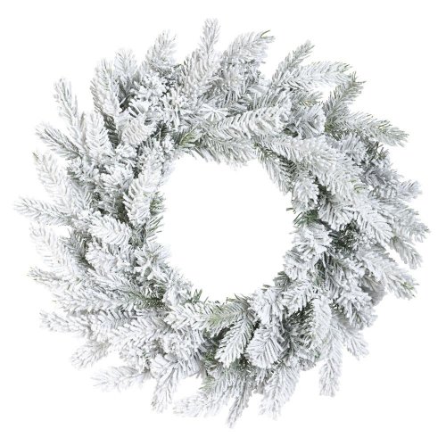 Veniec čečina zasnežený pr.50/8cm 680863 - Vianočné dekorácie