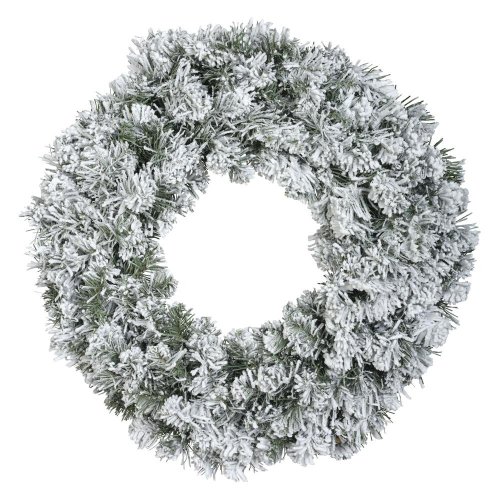 Veniec čečina zasnežený pr.60/10cm 680463 - Vianočné dekorácie