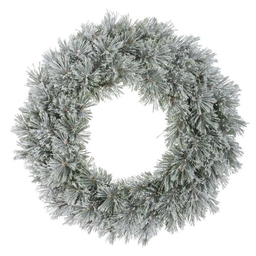 Veniec čečina zelený zasnežený priemer 63/10 cm 689946