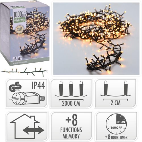 Led1000 svetielka micro 20m /elek./ww/ out,ind/timer/8fun//ax8560140