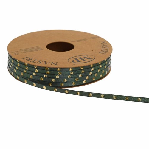 Stuha vian sneh/vloč.0,4cm/25m tm zelená 5078 73 - Vianočné dekorácie