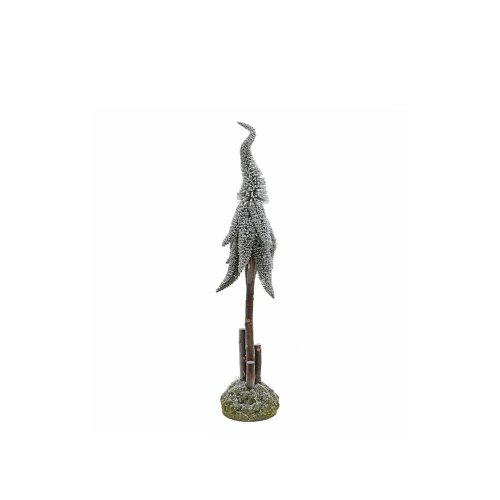 Strom na pni, zel/bie, drevo 75*22cm