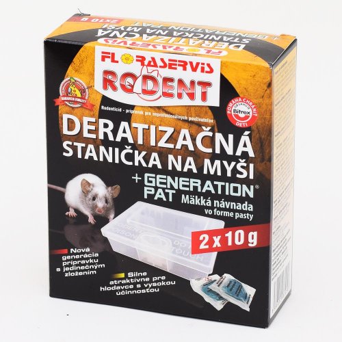 Deratizačná st.+generat. pat 2x