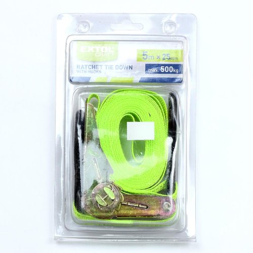 Pás sťah.,,gurtňa´´s 2 hákmi 5mx25mm max.500kg