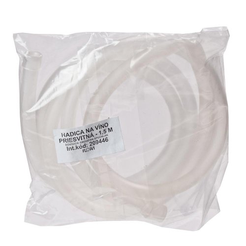 Hadica na víno pvc priesvitná 8/11mm 1,5m