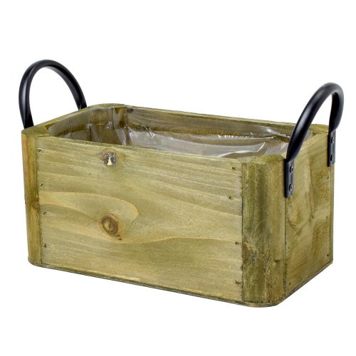 407fl/s debnička s rúčkami drevo hnedá s 21x12x10cm