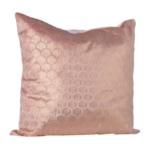 Vankúš vz. antik ruž/zla. šamp zam/textil 43*43cm 350g náplň