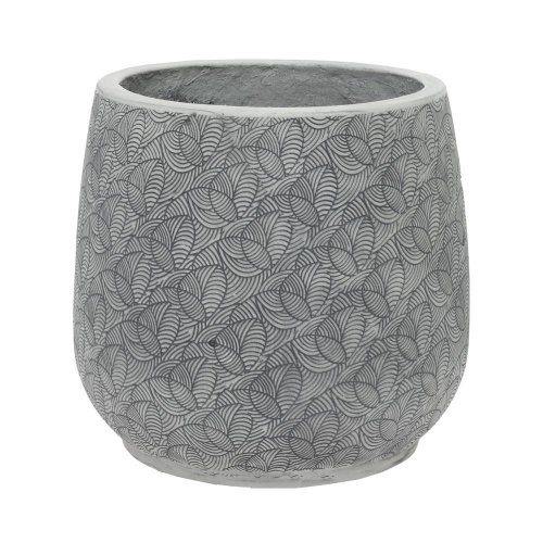 J85 obal leaf šedá 37h30,3cm l