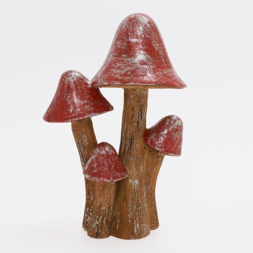 Hríbiky čer/hne/str poly 11*8*5cm