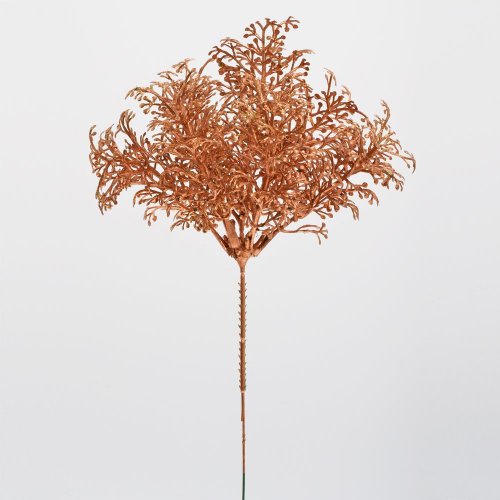 Zápich zeleň drobná medená 24cm - Umelé kvety
