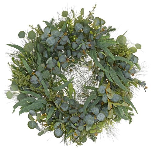Veniec eucalyptus,čečina mix 71*71*11cm - Umelé kvety