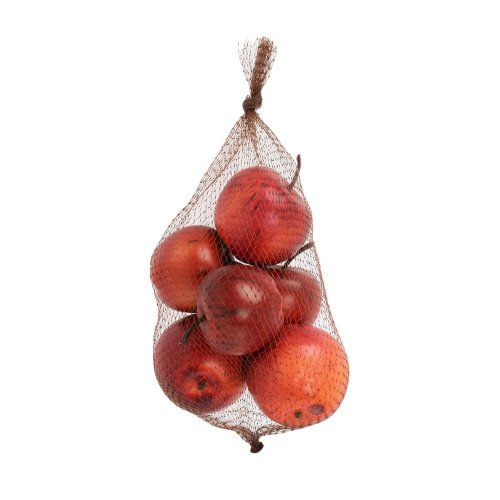 Jabĺčka červené v sieťke s/6 21*13*8cm - Jesenné dekorácie