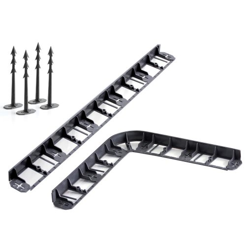 Ib1057 border okraj trávnikov čierny 800x8,4xh5,7cm