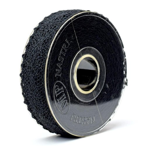 Stuha čipka  25mmx8m čierna