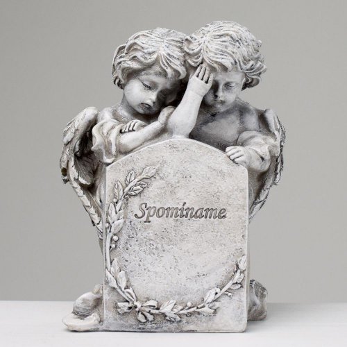 Anjel sivý 13x7,5x16,5cm polyres super cena