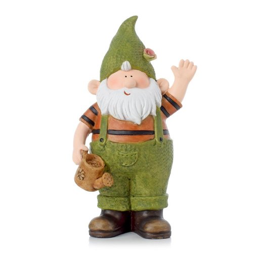 Trpaslík zelený s krhličkou poly 13*8,5*23cm - Veľkonočné ozdoby