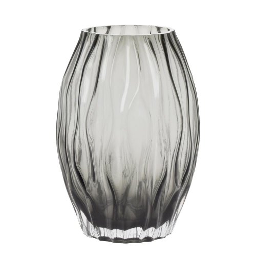 Váza sklo čierna 15*20cm