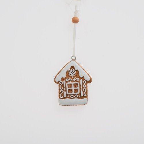 Záves perníkový domček hne/bie poly 5*6*0,7cm