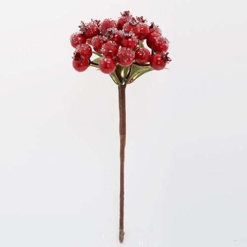Zápich červené šípky, ľad, zeleň 22cm - Umelé kvety
