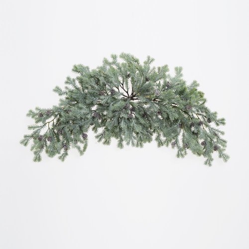 Girlanda dvojstranná čečina, šišky 85cm - Umelé kvety