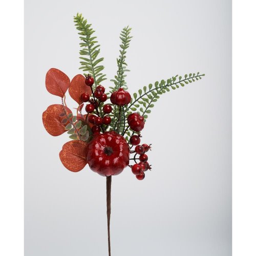 Zápich tekvice, bobule, zeleň čer/zel 47cm