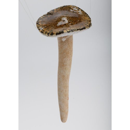 Hríb zel/bie keram. 6,8*6,8*17,6cm