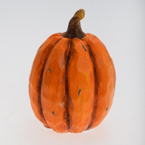 Tekvica oranžová keramika 8*8*11cm - Jesenné dekorácie