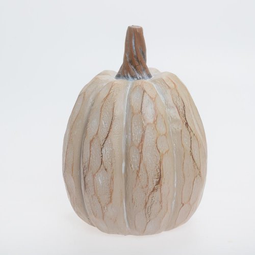 Tekvica bie/hnedá 16*16*22cm - Jesenné dekorácie
