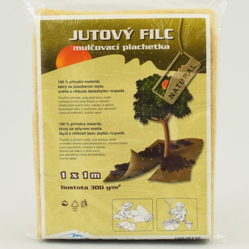 Jutový filc 300g 1x1m s výrezom