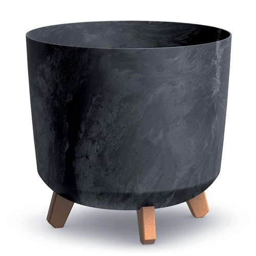 Dgtl300le kvetináč gracia tubus na nohách beton antracit 29,8xv28,5cm