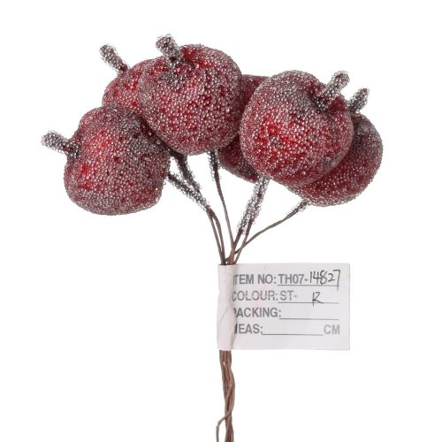 Zápich jabĺčka ľadové, červené /6 11cm