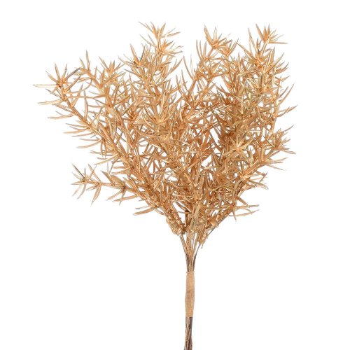 Vetvička zeleň asparát zlatý 18cm - Vianočné dekorácie a ozdoby