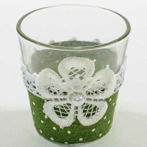 24fls0256 pohár s krajkou 6,5x6,5cm