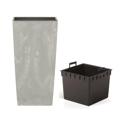 Durs400e obal+vklad urbi square beton effect šedý 40x40xv75cm/91,5l