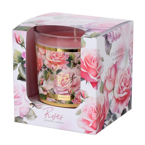 Voň.v skle flores ružový 9x8cm