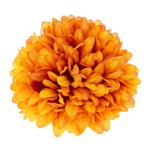 Hlava chryzantéma oranž-červená 10cm