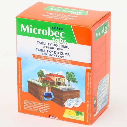 Microbec tablety do septikov 16x20g b391