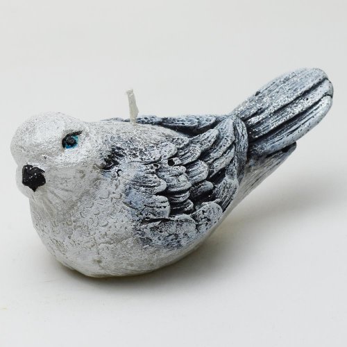 Figurka sviat. vtáčik 16x10 veľký sivý