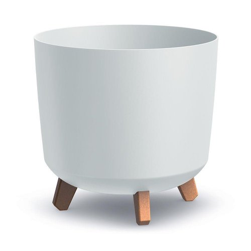 Dgtl300l kvetináč gracia tubus na nohách biely 29,8xv28,5cm